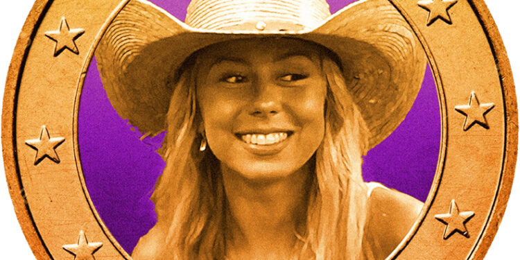 Hawk Tuah token featuring a photo of Haliey Welch.