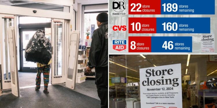 Nearly 10% of NYC's drugstores closed in 2024 amid rampant crime: study