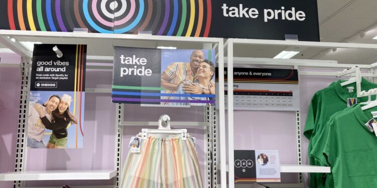 Target Pride merchandise