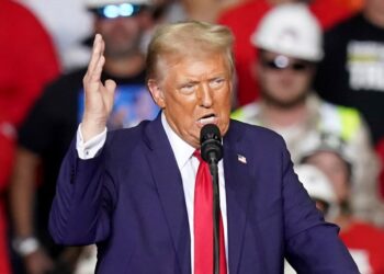 Donald Trump at rally