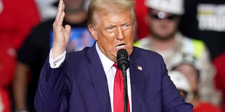 Donald Trump at rally