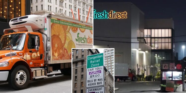FreshDirect quietly slips in extra fee to customers in NYC congestion pricing zone