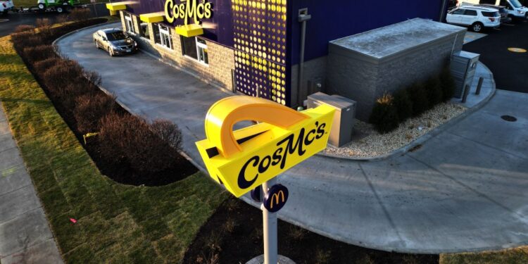 CosMc's location and sign.