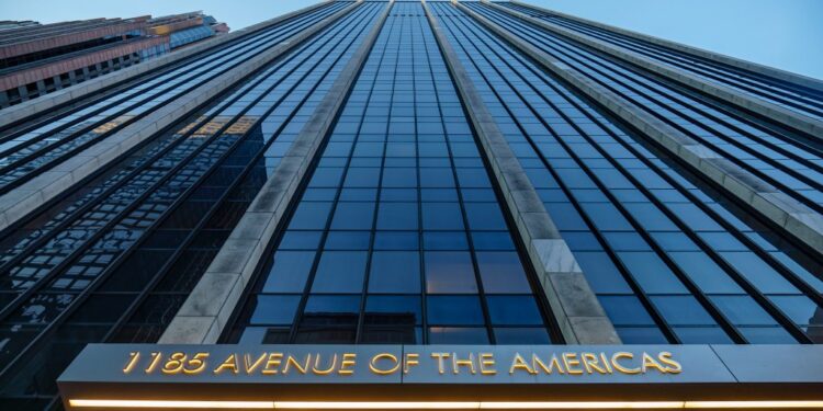 The office tower at 1185 Sixth Ave is 85% leased after latest deal.