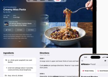 Apple’s News app is getting a recipes section