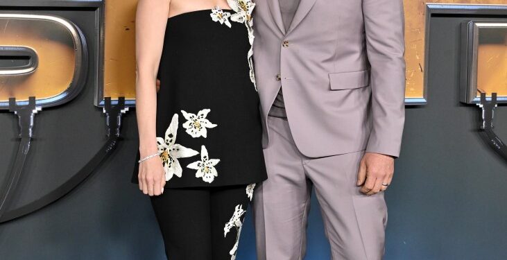 Katherine Schwarzenegger and Chris Pratt attending the World Premiere of Netflix's 'The Electric State' in Los Angeles, California