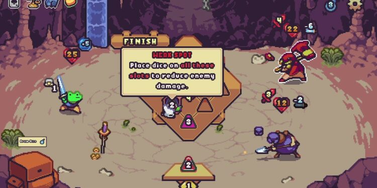 A screenshot from Die in the Dungeon.