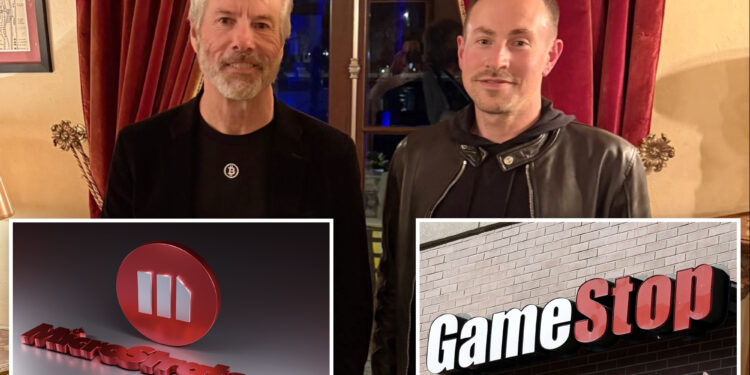 GameStop, MicroStrategy shares jump on photo of Ryan Cohen, Michael Saylor