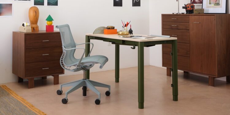 Herman Miller made a convertible standing desk that actually looks great