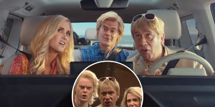 'SNL50' reunites 'The Californians' with Kristen Wiig, Bill Hader, Fred Armisen for Volkswagen ad