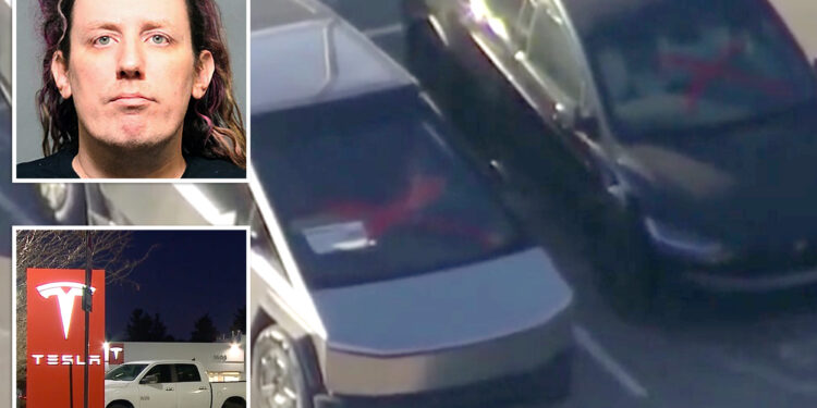 Suspect arrested after throwing Molotov cocktails at Tesla dealership, spray painting 'Nazi cars'