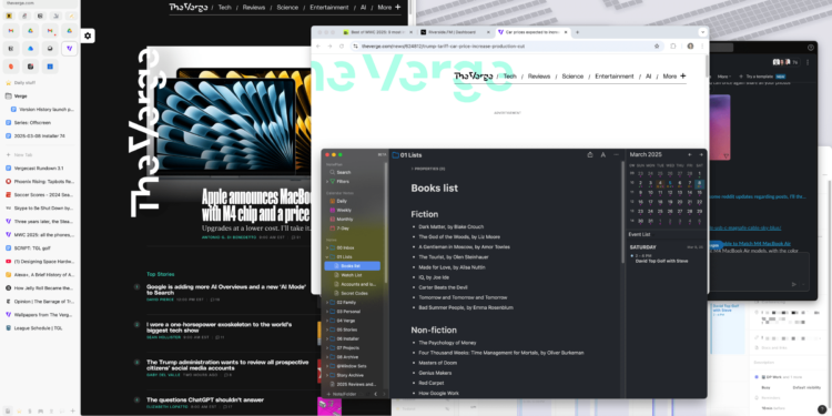 The desktop screen of a Mac Mini, with several apps open.
