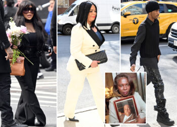 Biggie Smalls’ exes Faith Evans, Lil' Kim attend Voletta Wallace’s funeral