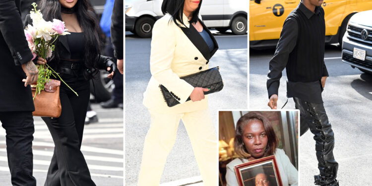 Biggie Smalls’ exes Faith Evans, Lil' Kim attend Voletta Wallace’s funeral