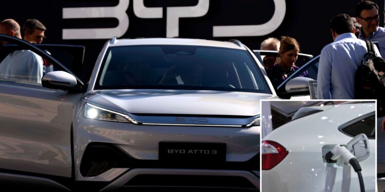 China’s BYD says new EV charging system works in 5-8 minutes