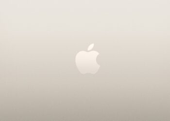 An image of a close 13-inch MacBook Air M4 from above against a white background.