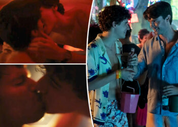 How 'White Lotus' filmed incest kiss with Patrick Schwarzenegger, Sam Nivola