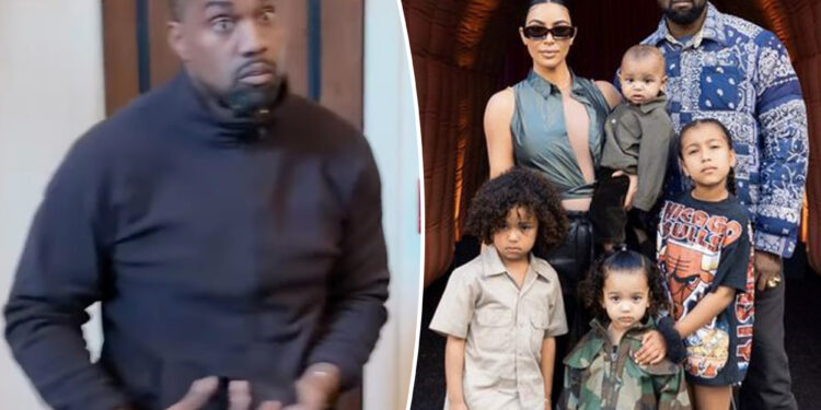 Kanye West says he never wanted kids with Kim Kardashian in KKK hood