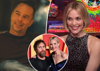 Leslie Bibb reacts to partner Sam Rockwell’s ‘White Lotus’ cameo