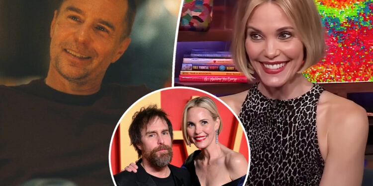 Leslie Bibb reacts to partner Sam Rockwell’s ‘White Lotus’ cameo