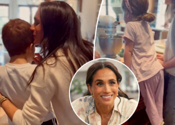 Meghan Markle and Prince Harry's kids Archie and Lilibet bake cookies in new video