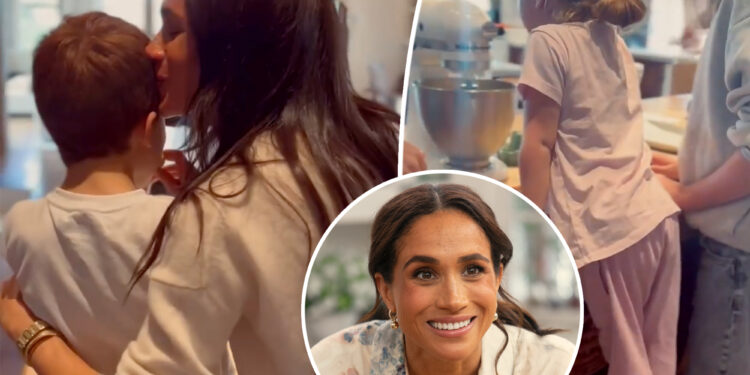 Meghan Markle and Prince Harry's kids Archie and Lilibet bake cookies in new video