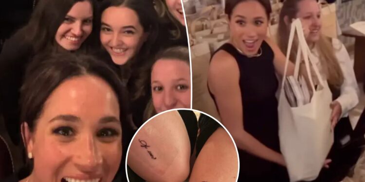 Meghan Markle surprises longtime fans at a special Netflix screening -- and they show off their 'As Ever' tattoos