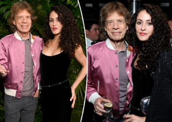 Mick Jagger and girlfriend Melanie Hamrick attend pre-Oscars 2025 dinner