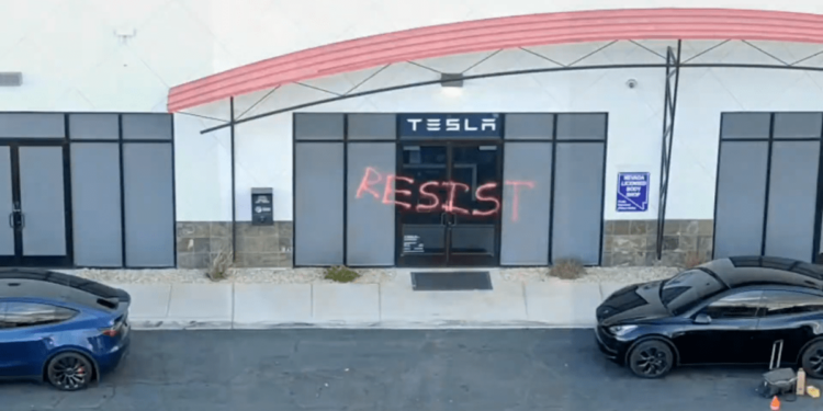 Multiple Tesla vehicles were set on fire in Las Vegas and Kansas City