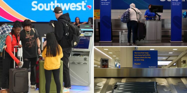 Southwest passengers fire back at airlines over free checked bag policy