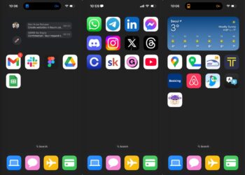 Five different homescreens from a single phone.