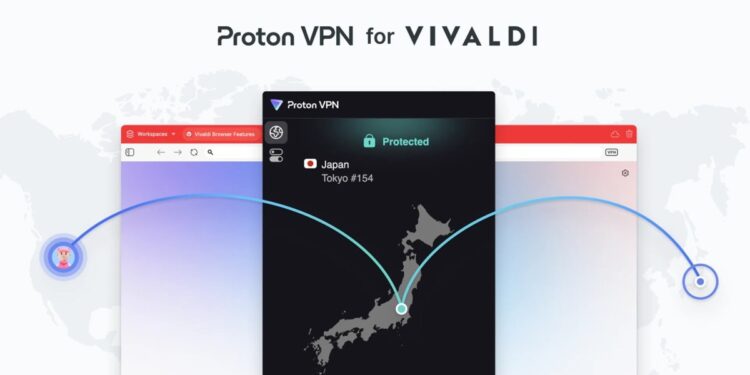 Vivaldi bundles Proton VPN into its web browser