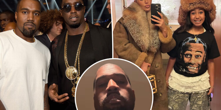 What Sean 'Diddy' Combs said to Kanye West in prison call after Kim Kardashian drama over daughter North West