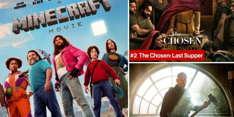 'A Minecraft Movie' struck box office gold, debuting at No. 1