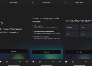 The setup experience for Microsoft’s gaming Copilot.