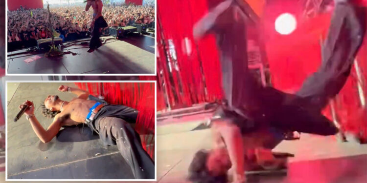 Coachella singer's backflip fail ends in faceplant in front of massive crowd
