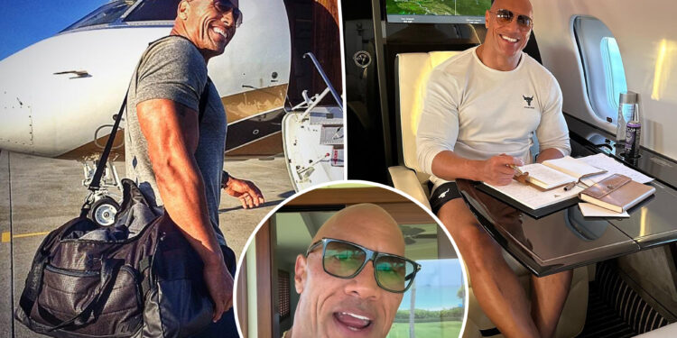Dwayne Johnson's $65M private jet suffers mid-air 'mechanical issue'