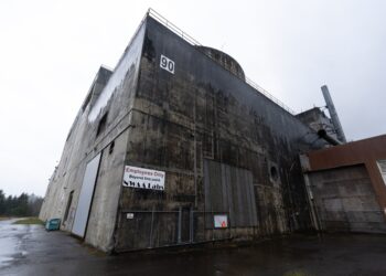 The auxiliary building that would have housed WNP-3’s reactor is now home to NWAA Labs.