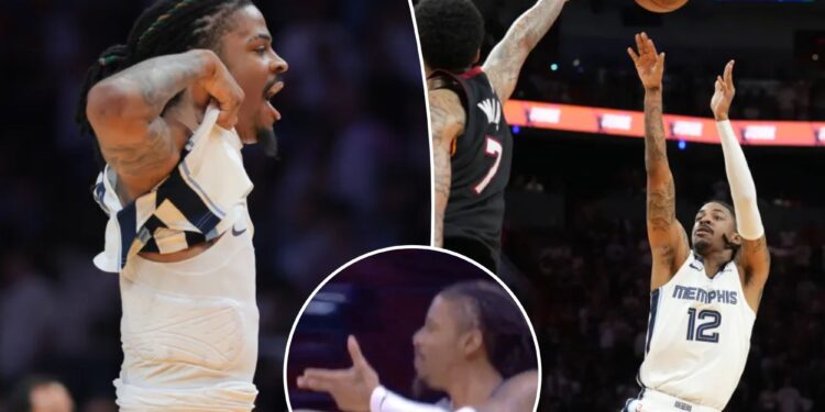 Ja Morant does gun celebration again before hitting Grizzlies game-winner