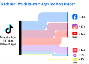 A screenshot of charts showing social media usage.
