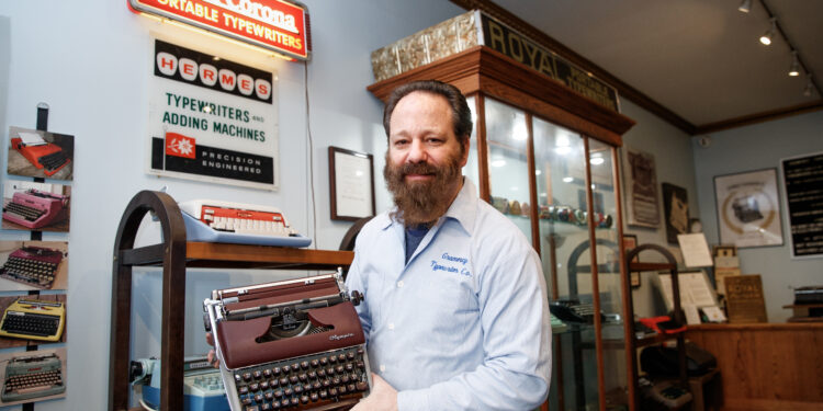 New York's last typewriter repair shop gets some help from George Clooney to stay afloat, despite sinking industry