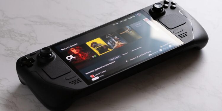 The Steam Deck OLED.