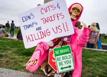‘Hands Off’: Protesters deliver a sweeping message to Trump and Musk at a DC rally