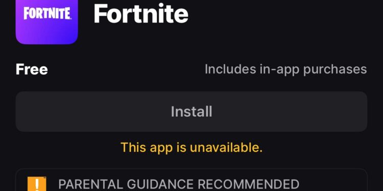 Apple blocks Fortnite’s App Store return as downloads fail in Europe