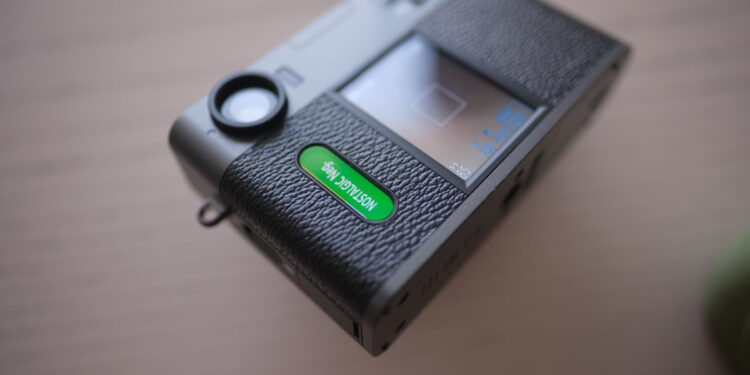 An interactive small sub monitor show you which film simulations you are currently using.