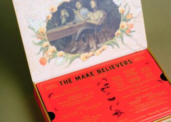 A photo of McSweeney’s Quarterly 78, with the box flap open