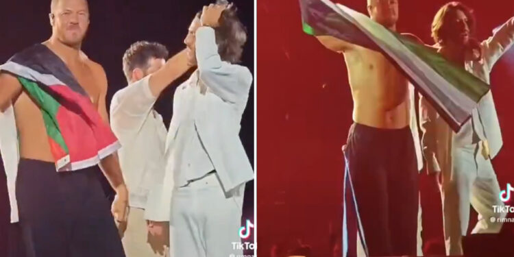 Imagine Dragons frontman kisses Palestinian flag at Milan concert sparking social media frenzy
