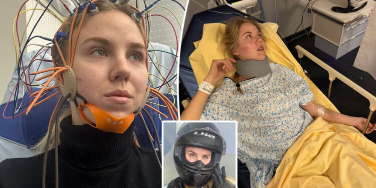 Italy's Princess Maria Carolina crashes 'headfirst into a wall' in motorcycle accident