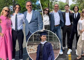 Jerry Seinfeld takes rare photo with 3 kids at Duke graduation