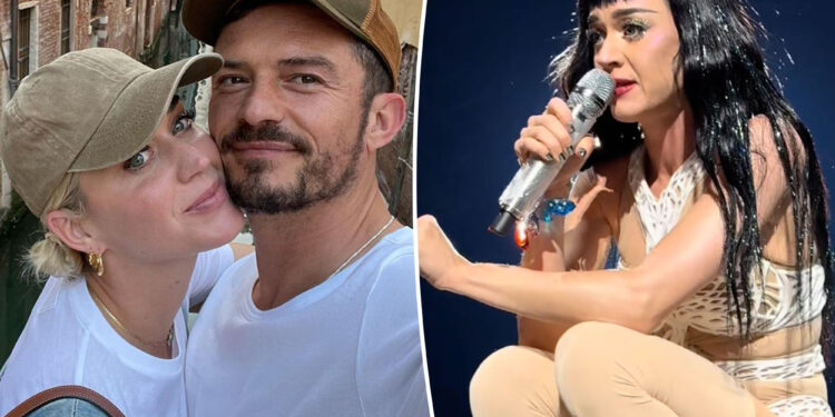 Katy Perry stops concert to scold fan for messaging Orlando Bloom on social media